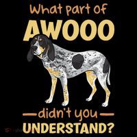 Bluetick Coonhound What Part Of Awooo DidnT You Understand Sustainable Beanie