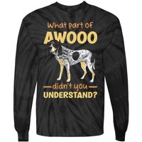 Bluetick Coonhound What Part Of Awooo DidnT You Understand Tie-Dye Long Sleeve Shirt