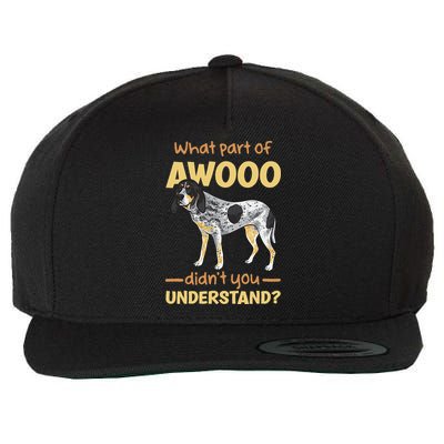 Bluetick Coonhound What Part Of Awooo DidnT You Understand Wool Snapback Cap