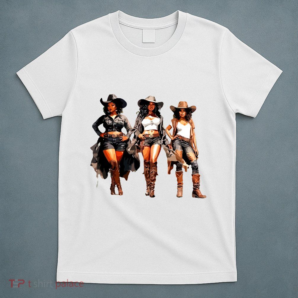 Black Cowgirl Western Rodeo Melanin Black History Texas T-Shirt