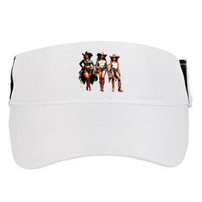 Black Cowgirl Western Rodeo Melanin Black History Texas Adult Drive Performance Visor