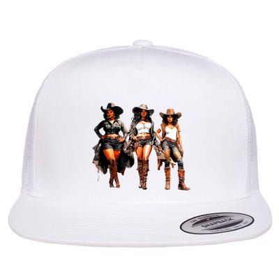 Black Cowgirl Western Rodeo Melanin Black History Texas Flatbill Hat