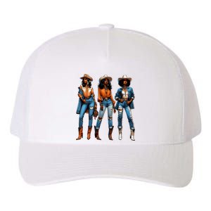 Black Cowgirl Western Rodeo Juneteenth Black History Texas Yupoong Adult 5-Panel Trucker Hat