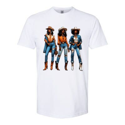 Black Cowgirl Western Rodeo Juneteenth Black History Texas Softstyle CVC T-Shirt