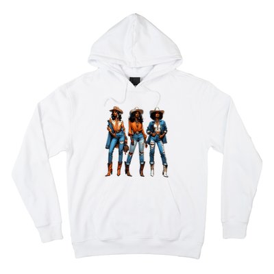 Black Cowgirl Western Rodeo Juneteenth Black History Texas Hoodie