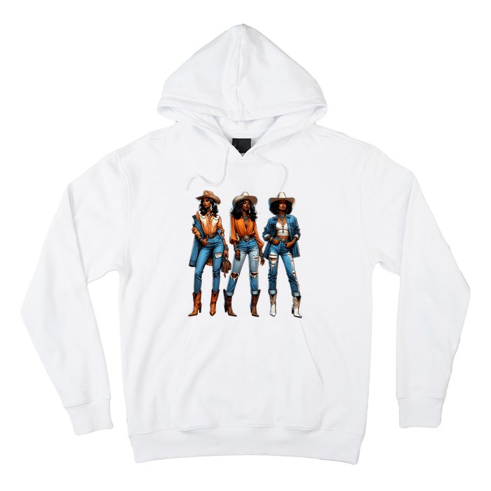 Black Cowgirl Western Rodeo Juneteenth Black History Texas Hoodie