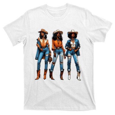 Black Cowgirl Western Rodeo Juneteenth Black History Texas T-Shirt