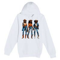 Black Cowgirl Western Rodeo Juneteenth Black History Texas Premium Pullover Hoodie