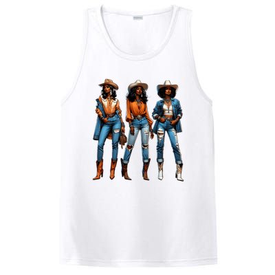 Black Cowgirl Western Rodeo Juneteenth Black History Texas PosiCharge Competitor Tank