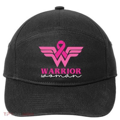 Breast Cancer Warrior Gift For Her 7-Panel Snapback Hat