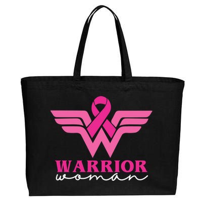 Breast Cancer Warrior Gift For Her Cotton Canvas Jumbo Tote