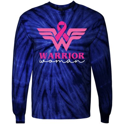 Breast Cancer Warrior Gift For Her Tie-Dye Long Sleeve Shirt