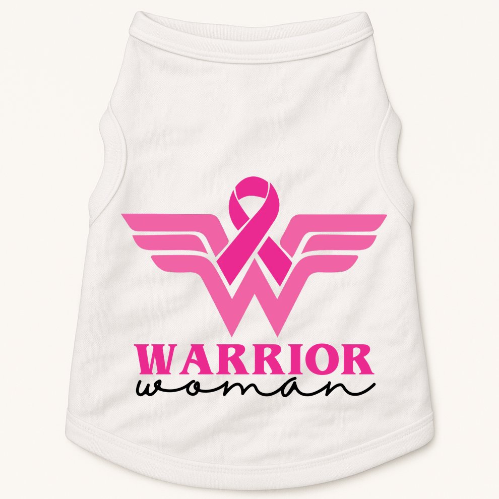 Breast Cancer Warrior Gift For Her Doggie Tank