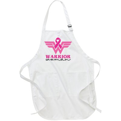 Breast Cancer Warrior Gift For Her Full-Length Apron With Pockets