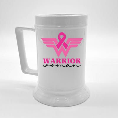 Breast Cancer Warrior Gift For Her Beer Stein