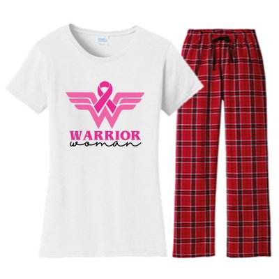 Breast Cancer Warrior Gift For Her Women's Flannel Pajama Set