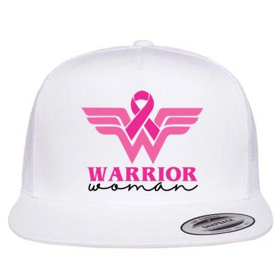 Breast Cancer Warrior Gift For Her Flat Bill Trucker Hat