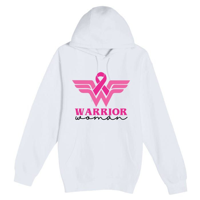 Breast Cancer Warrior Gift For Her Premium Pullover Hoodie