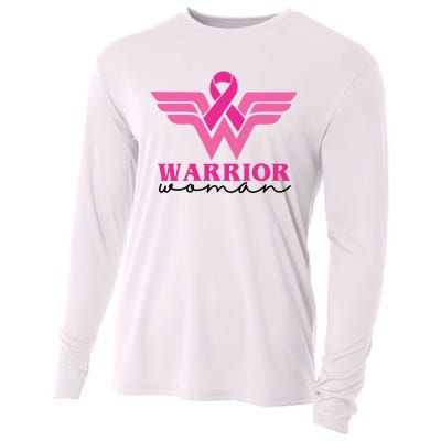 Breast Cancer Warrior Gift For Her Cooling Performance Long Sleeve Crew