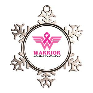 Breast Cancer Warrior Gift For Her Metallic Star Ornament