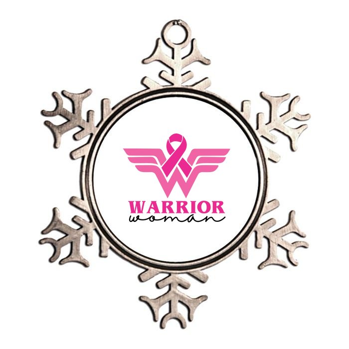 Breast Cancer Warrior Gift For Her Metallic Star Ornament