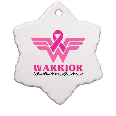 Breast Cancer Warrior Gift For Her Ceramic Star Ornament