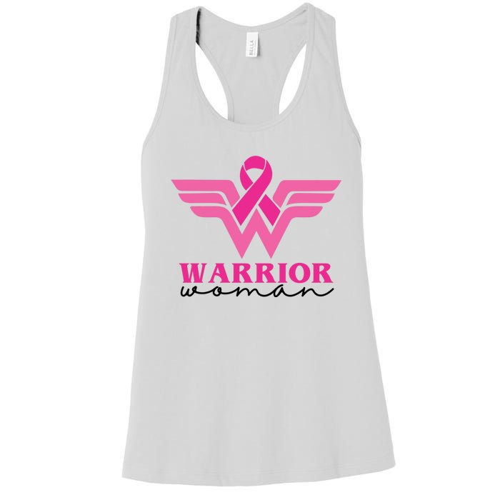 Breast Cancer Warrior Gift For Her Women's Racerback Tank