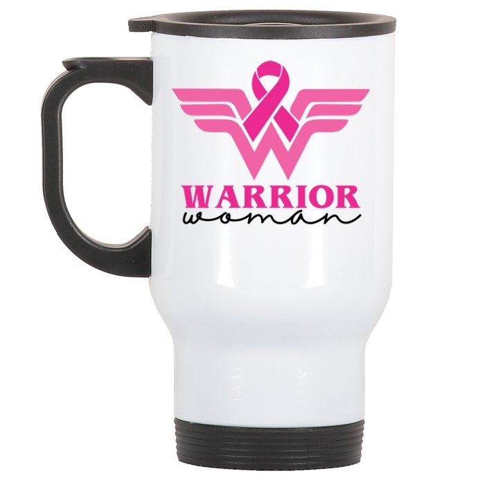 Breast Cancer Warrior Gift For Her Stainless Steel Travel Mug