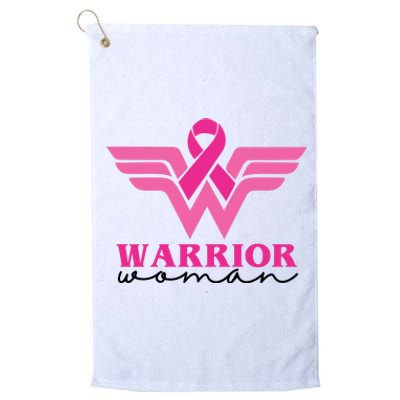 Breast Cancer Warrior Gift For Her Platinum Collection Golf Towel