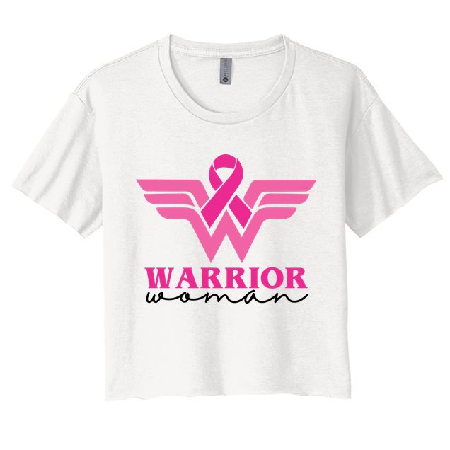 Breast Cancer Warrior Gift For Her Women's Crop Top Tee
