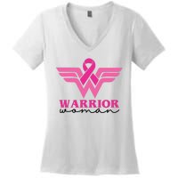 Breast Cancer Warrior Gift For Her Women's V-Neck T-Shirt