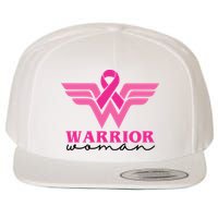 Breast Cancer Warrior Gift For Her Wool Snapback Cap