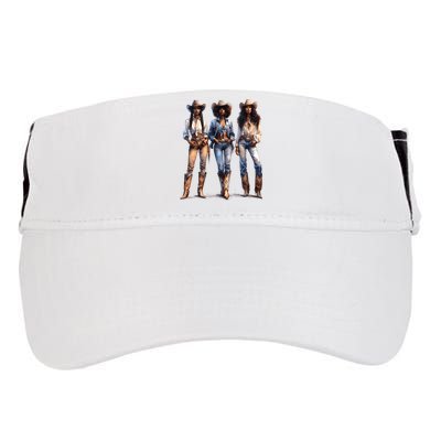 Black Cowgirl Western Rodeo Melanin Black History Juneteenth Adult Drive Performance Visor