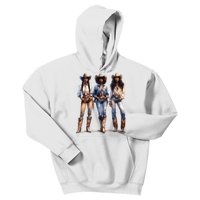 Black Cowgirl Western Rodeo Melanin Black History Juneteenth Kids Hoodie