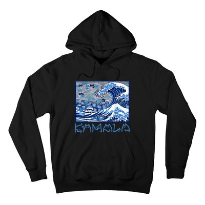 Blue Cats Wave Childless Cat Lady For Kama 2024 Hoodie