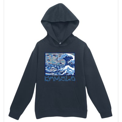 Blue Cats Wave Childless Cat Lady For Kama 2024 Urban Pullover Hoodie