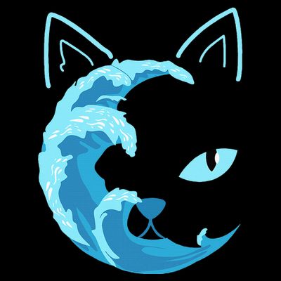Blue Cats Wave For Kamala Funny Blue Wave Of Cat Ladies T-Shirt