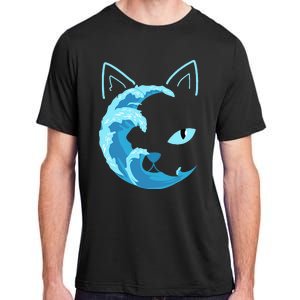 Blue Cats Wave For Kamala Funny Blue Wave Of Cat Ladies Adult ChromaSoft Performance T-Shirt