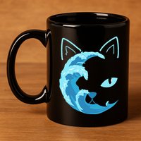 Blue Cats Wave For Kamala Funny Blue Wave Of Cat Ladies 11oz C Handle Ceramic Mug