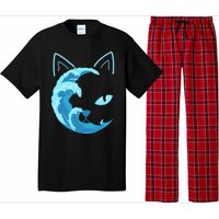 Blue Cats Wave For Kamala Funny Blue Wave Of Cat Ladies Pajama Set