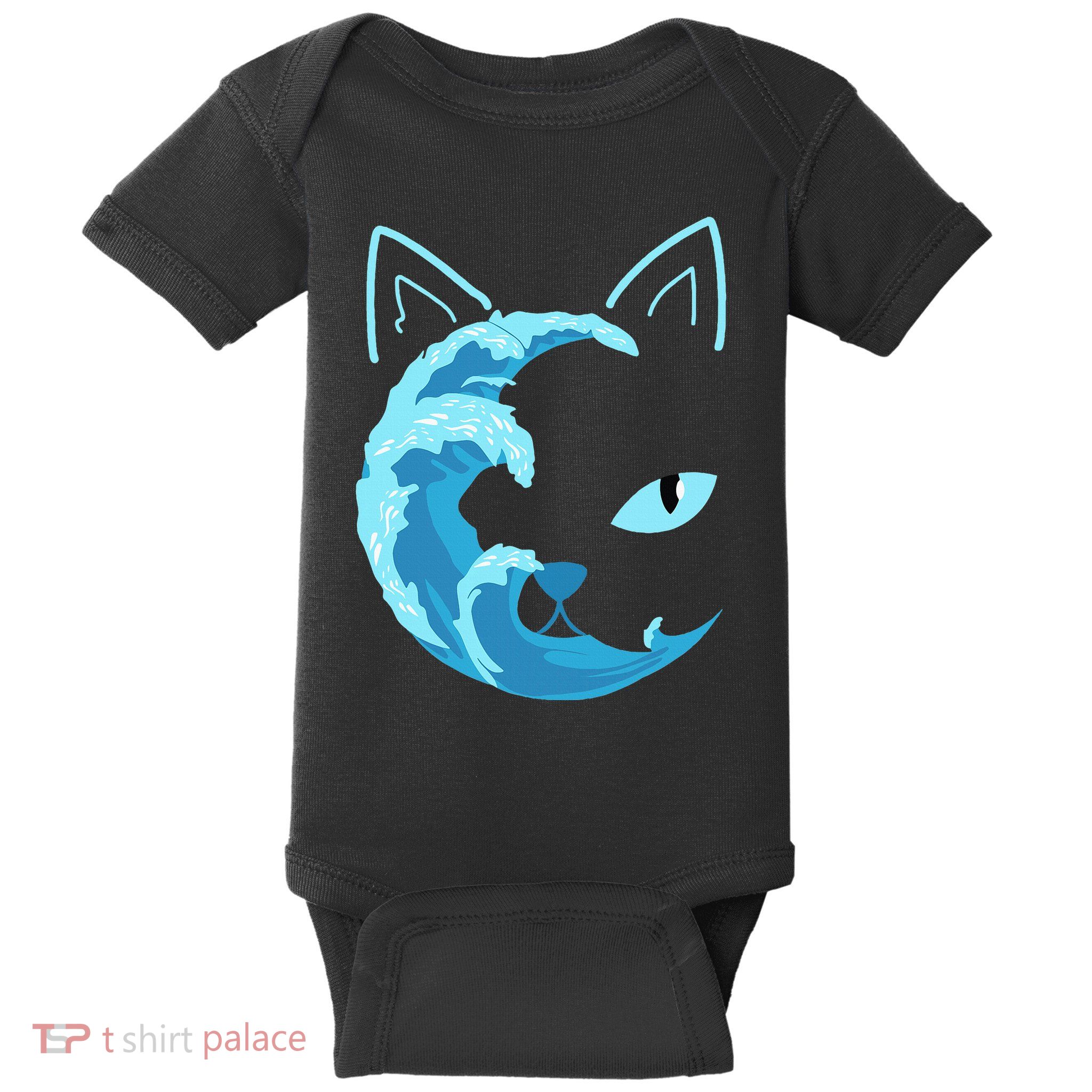 Blue Cats Wave For Kamala Funny Blue Wave Of Cat Ladies Baby Bodysuit