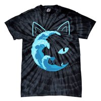 Blue Cats Wave For Kamala Funny Blue Wave Of Cat Ladies Tie-Dye T-Shirt