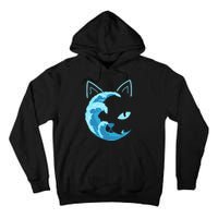 Blue Cats Wave For Kamala Funny Blue Wave Of Cat Ladies Tall Hoodie