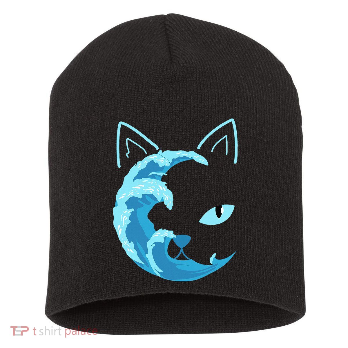 Blue Cats Wave For Kamala Funny Blue Wave Of Cat Ladies Short Acrylic Beanie