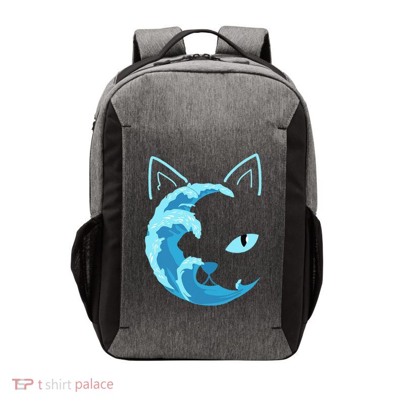 Blue Cats Wave For Kamala Funny Blue Wave Of Cat Ladies Vector Backpack