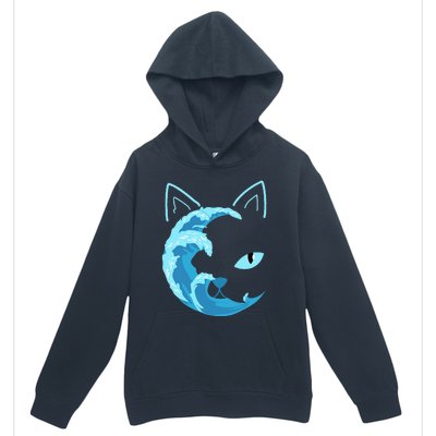 Blue Cats Wave For Kamala Funny Blue Wave Of Cat Ladies Urban Pullover Hoodie