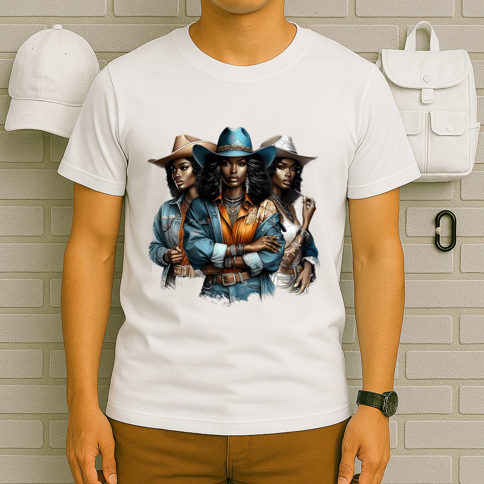 Black Cowgirl Western Rodeo Melanin Black History Juneteenth Gift T-Shirt