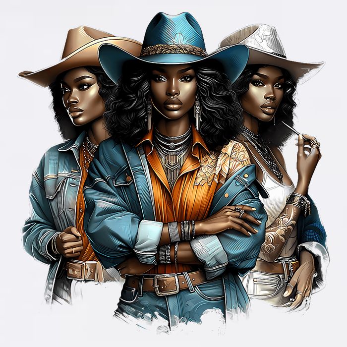 Black Cowgirl Western Rodeo Melanin Black History Juneteenth Gift Hat