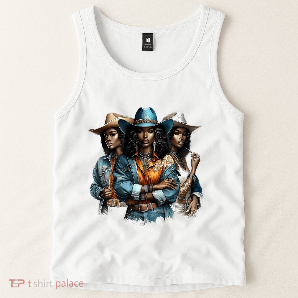 Black Cowgirl Western Rodeo Melanin Black History Juneteenth Gift Tank Top
