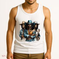 Black Cowgirl Western Rodeo Melanin Black History Juneteenth Gift Tank Top